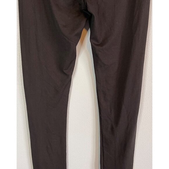 Chatoyant Womens Soft Solid Black Legging Full Length Medium Made in USA - Picture 6 of 8